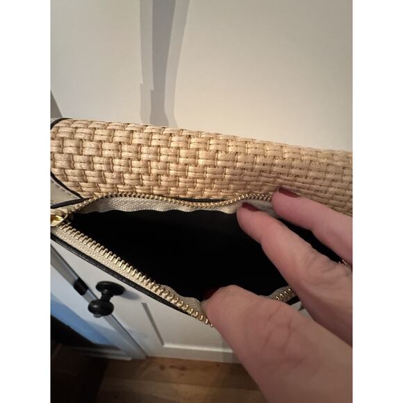 Cheval Firenze Crossbody Purse Straw Leather White NWT Cruise Vacation Old Money - Picture 9 of 15